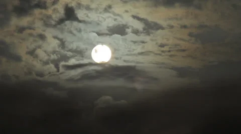 Sunset Dark Clouds HD Stock Footage 23921533