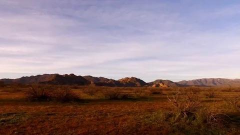 Sunset at Date Creek Mountains Stock Footage 105656762