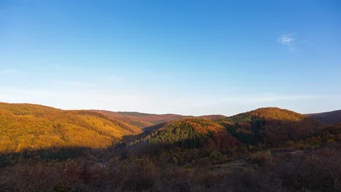 Sunset day to night time-lapse in the mountains of Hungary. Stock Footage 118991965