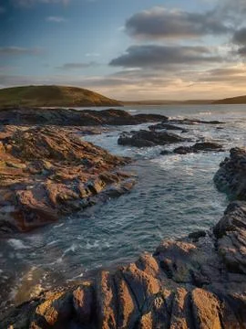 Sunset at Daymer Stock Photos