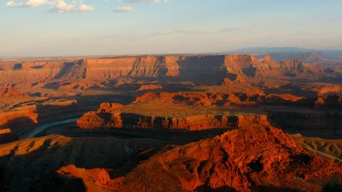 Sunset at Dead Horse Point State Park, UT Stock Footage 93550995