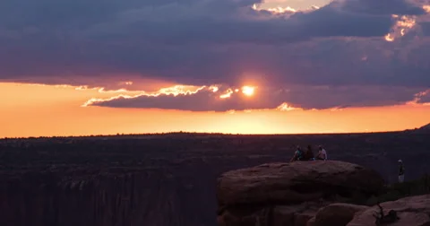 Sunset at Deadhorse Point, Utah Stock Footage 41669520