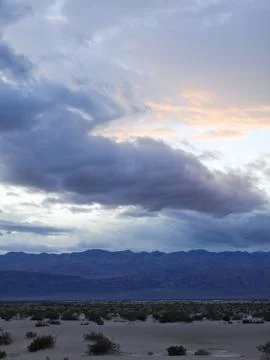 Sunset in death valley Stock Photos