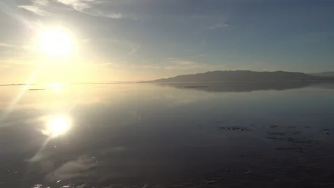 Sunset in Delta del ebre, Tarragona Stock Footage 101220400