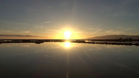 Sunset in Delta del ebre, Tarragona Vidéo 101223543