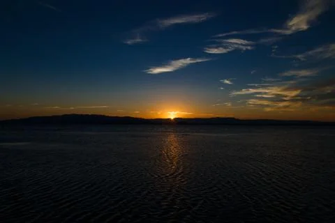 Sunset in the delta Fotos Stock