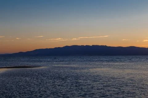 Sunset in the delta Stock Photos