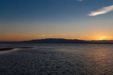 Sunset in the delta Stock Photos