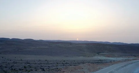 Sunset in the Desert - Aerials Stock Footage 113120204