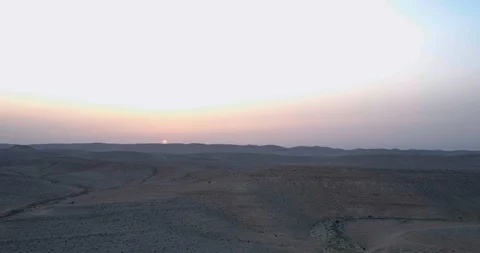 Sunset in the Desert - Aerials Stock Footage 113120667