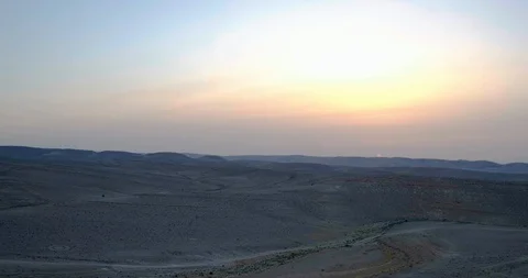 Sunset in the Desert - Aerials Stock Footage 113120857