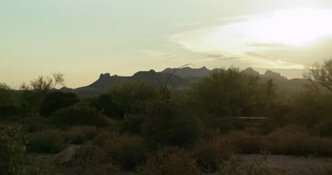 Sunset in the desert - Arizona 스톡 동영상 201067586