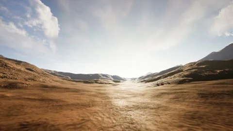 Sunset in the desert. Cinematic landscape 스톡 동영상 169598041
