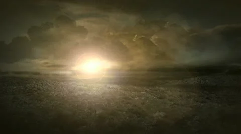 Sunset desert Stock Footage 20634836