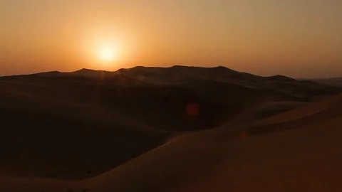 Sunset in the desert Stock Footage 70142201