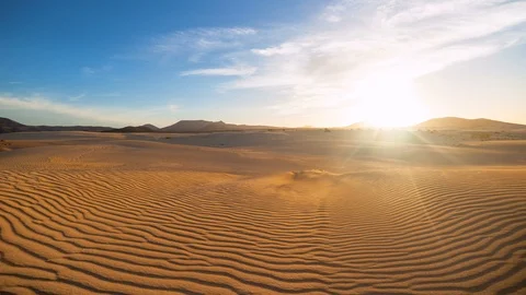 Sunset Desert Stock Footage 98502825