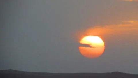 Sunset desert Stock Footage 141283164