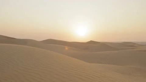 Sunset in the desert Stock Footage