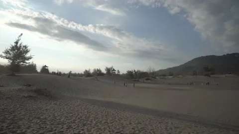 Sunset in the desert Stock Footage 170936698