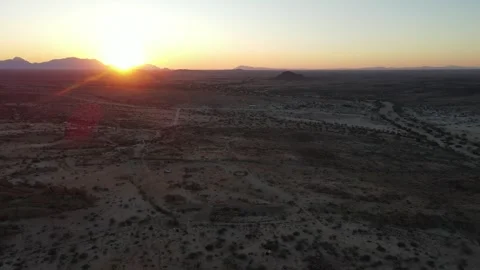 Sunset in the Desert Stock Footage 276581204