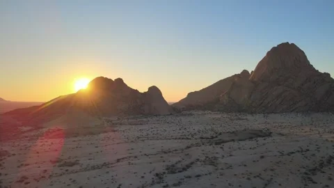Sunset in the Desert Stock Footage 276594279