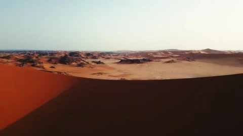 Sunset in desert Stock Footage 281168162