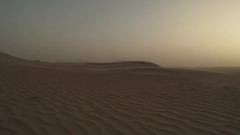 Sunset in the desert storm Stock Footage 130107146