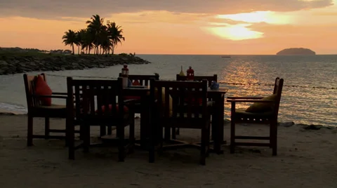 Sunset dinner - HD 스톡 동영상 35348216