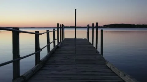 Sunset Dock Stock Footage 12316673