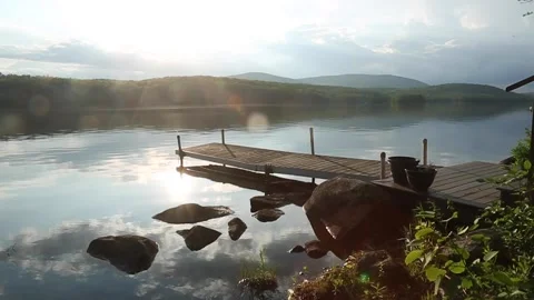 Sunset Dock Stock Footage 259320755