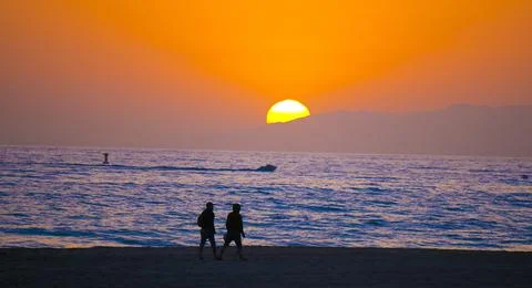 Sunset Dockweiler Stock Photos