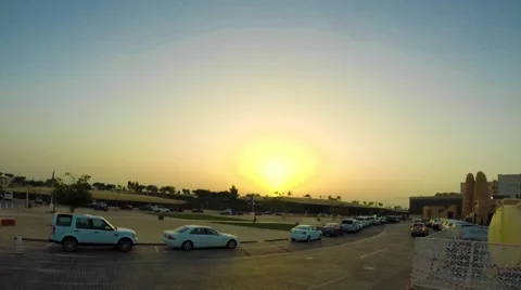 Sunset in Doha, Qatar Stock Footage 52781320