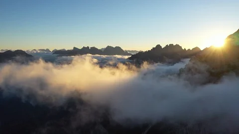 Sunset in the Dolomites Stock Footage 98825660