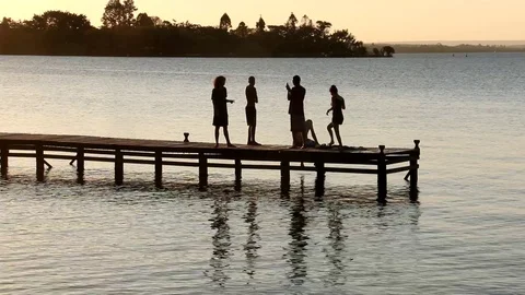 Sunset at Dom Bosco Stock Footage 115673957