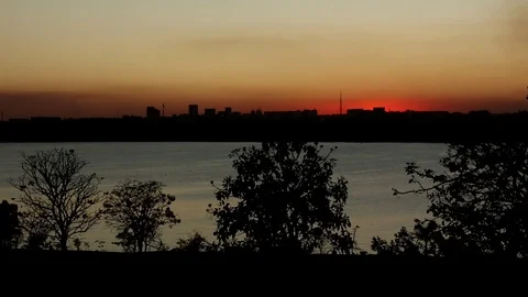 Sunset at Dom Bosco Video stock 115727263
