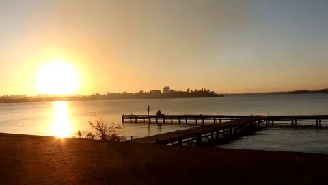 Sunset at Dom Bosco Stock Footage 115727326