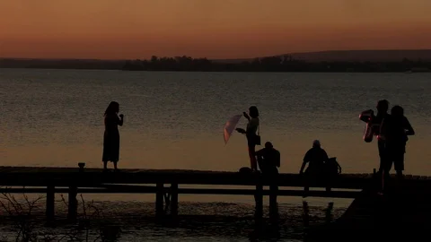 Sunset at Dom Bosco Stock Footage 115727769