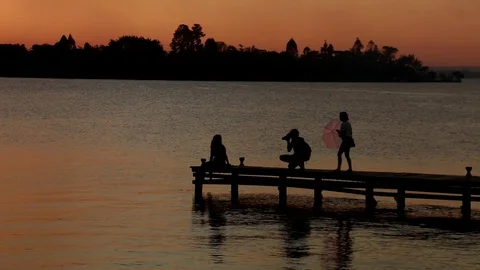 Sunset at Dom Bosco Video stock 115727955