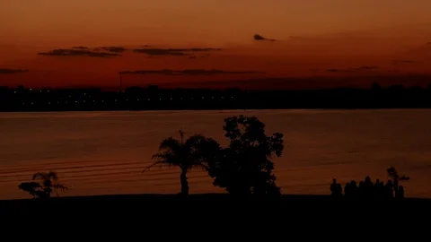 Sunset at Dom Bosco Stock Footage 115854960