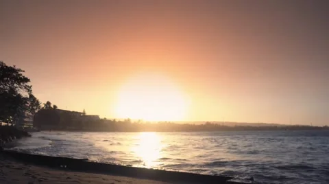 Sunset in Dominican Republic Stock Footage 47743664