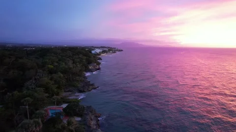 Sunset - Dominican Republic Stock Footage 156720727