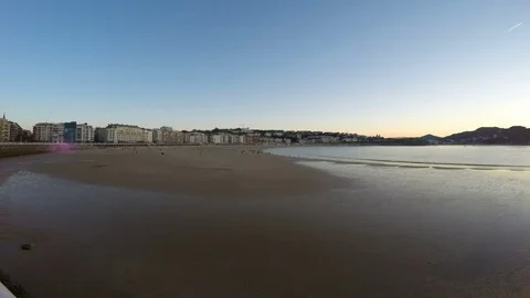 Sunset in Donostia 動画素材 74779497