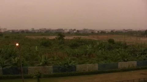 Sunset in Douala, Cameroon Stock Footage 89363366