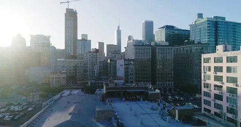 Sunset in Down Town, Los Angeles, 4K Stock Footage 94707113