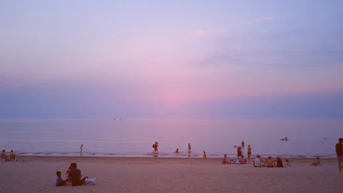 Sunset in the downtown Buenos Aires Video stock 106412798