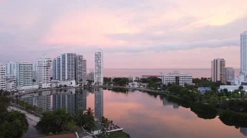 Sunset Downtown Stock Footage 147902065