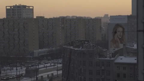 Sunset in downtown Stock Footage 148167481