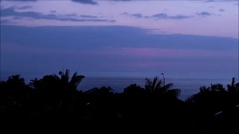 Sunset to drak timelapse tropical beach 32x Stock Footage 81798406