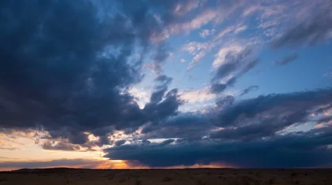 Sunset with dramatic clouds 스톡 동영상 49567982
