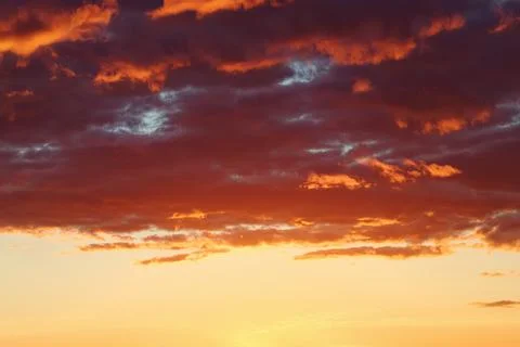 Sunset dramatic sky backgrounds for 3D rendering. Stock Photos